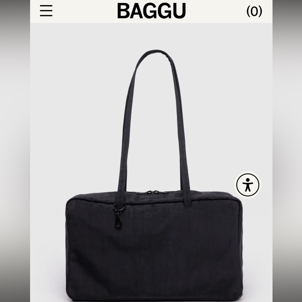 BAGGU Black Shoulder Bag Medium